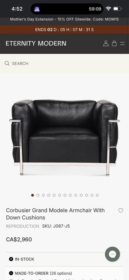 CORBUSIER GRAND MODELE MCM LEATHER ARMCHAIR! - photo 3