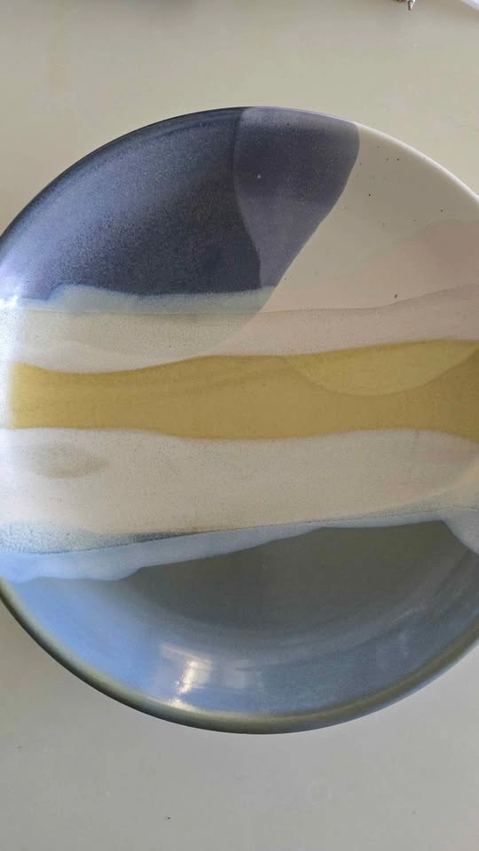 Set of 2 Abstract Ceramic Plates - photo 2