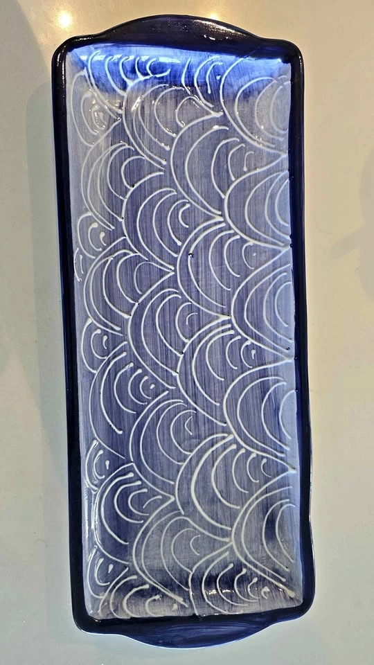 Ivanros Hand Painted Ceramic Serving Platter Made in Spain