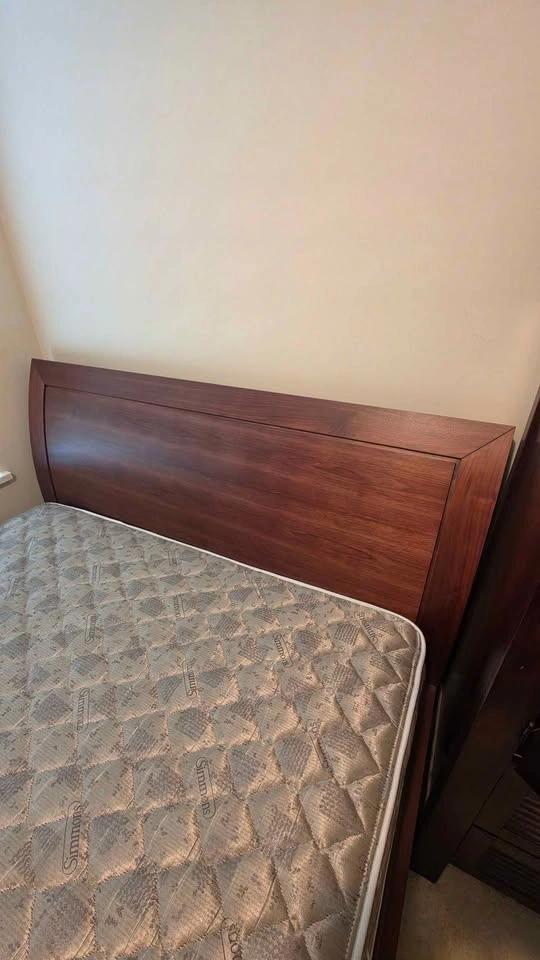 Queen Wooden Bed Frame w/optional mattress for free - photo 3