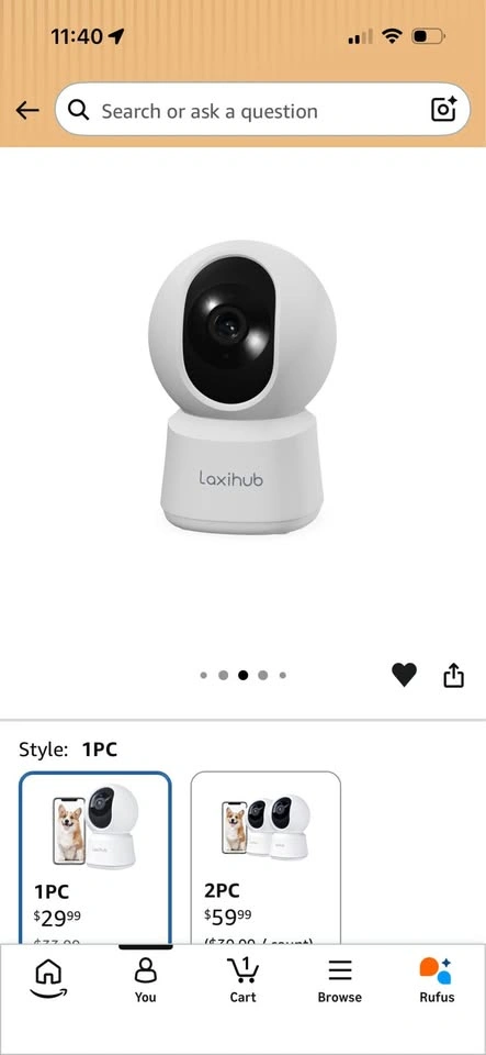 Laxihub P2 Indoor Smart Camera - photo 4