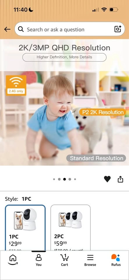 Laxihub P2 Indoor Smart Camera - photo 5