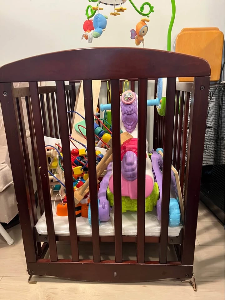 Wooden Cribe/Cradle + Toys Bundle - photo 2