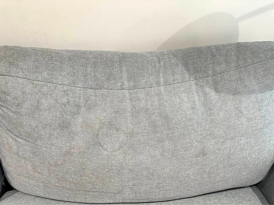 3 seater bricks fabric sofa - Smoke grey