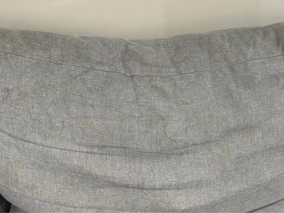 3 seater bricks fabric sofa - Smoke grey - photo 2