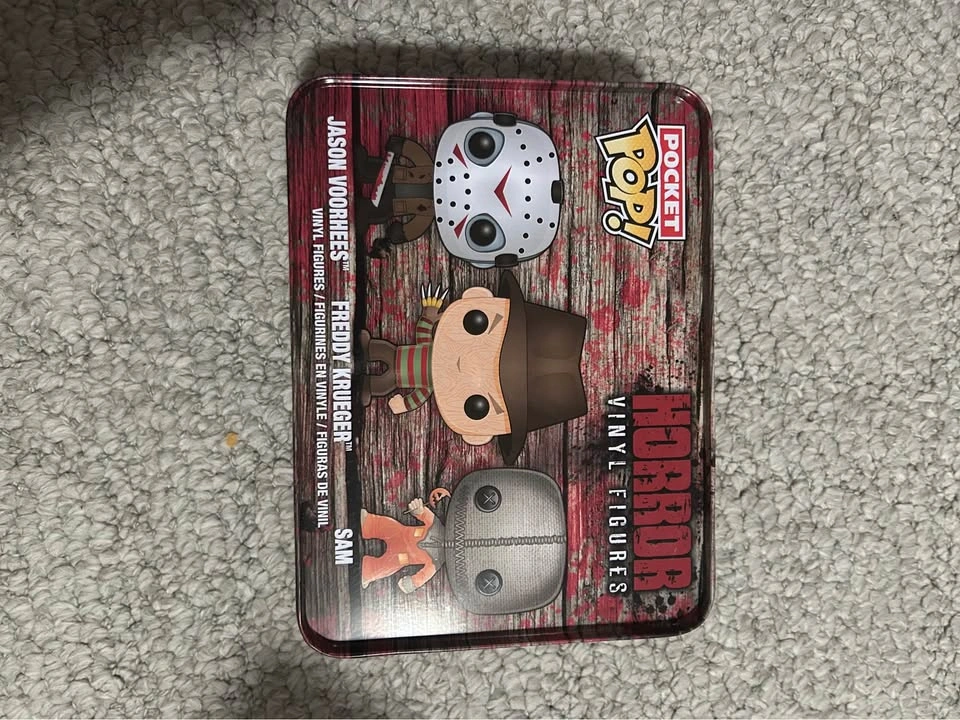Sealed Funko Pocket Pop Horror Movie 3 Pack Tin #11 Jason Freddy - photo 2