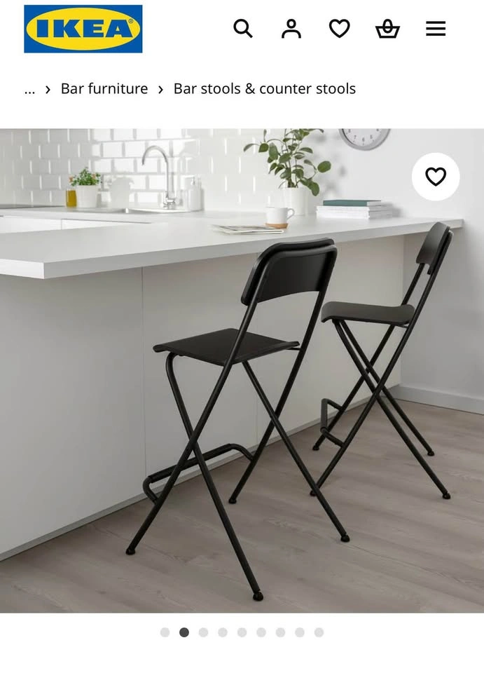 IKEA FRANKLIN Foldable Bar Stool Chair - photo 5