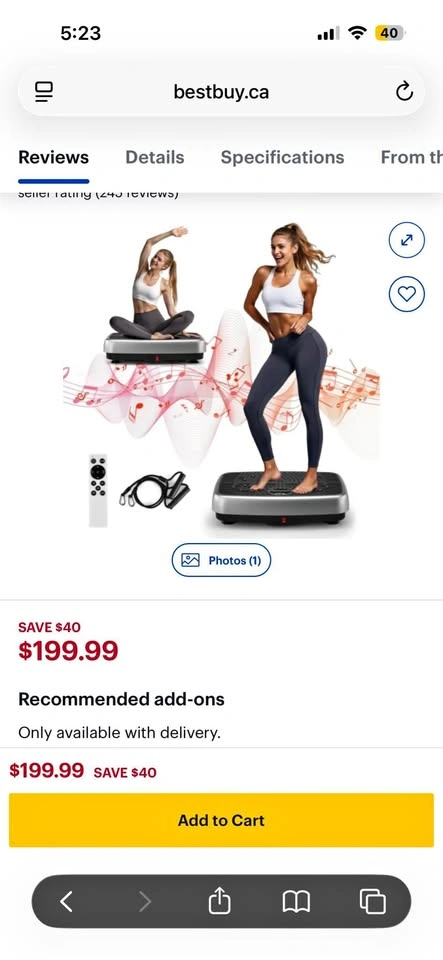 BNIB vibration plate