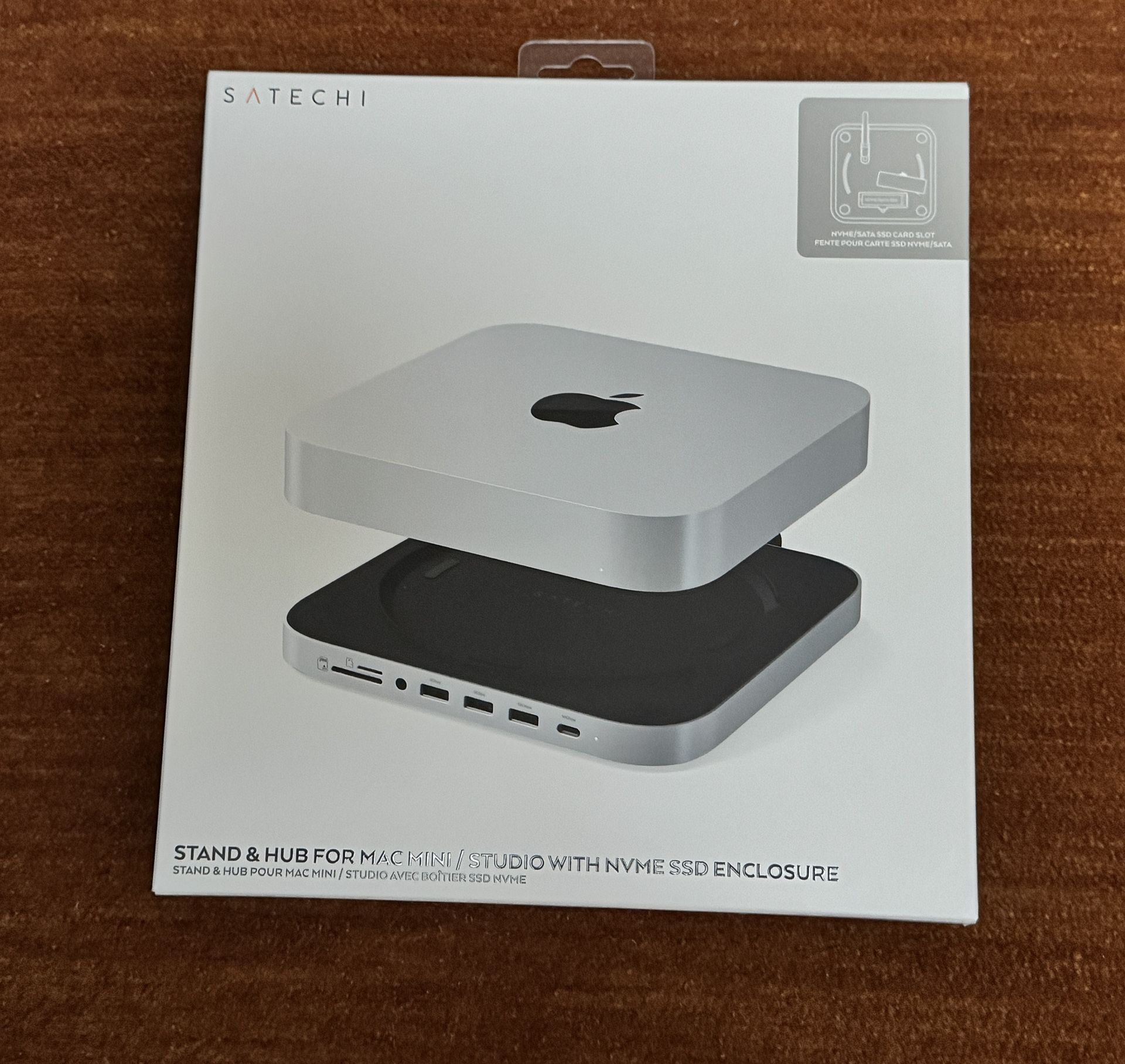 STAND & HUB FOR MAC MINI / STUDIO WITH NVME SSD ENCLOSURE