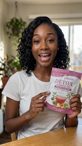 PMOOX Detox Slimming Tea – Peach Flavor (28 Tea Bags) - photo 2