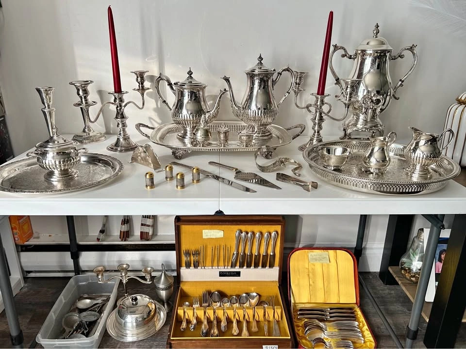 Vintage Flatware Collection SetSilver-Plated