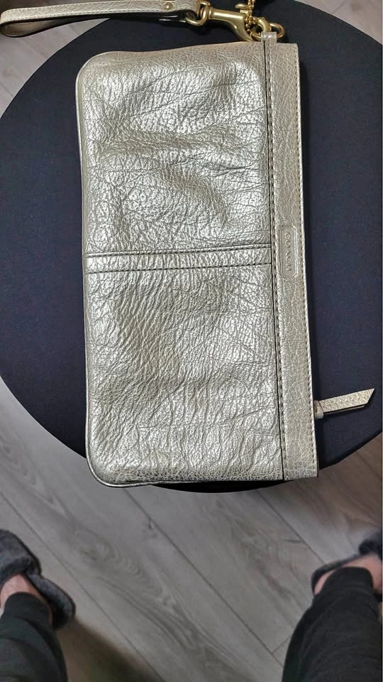 Gold Coach Wristlet