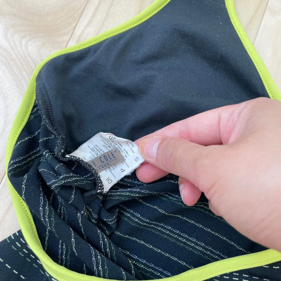 Black and Green Halter Tankini - photo 3