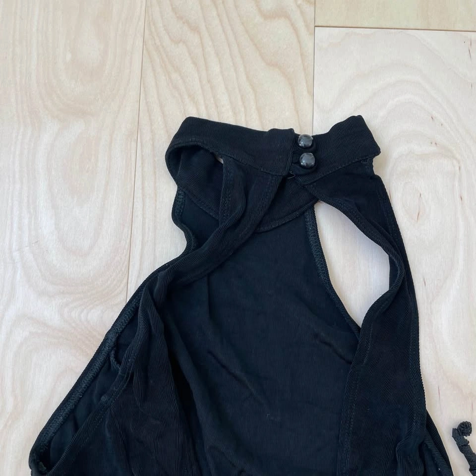 Black Halter Backless Dress - photo 2