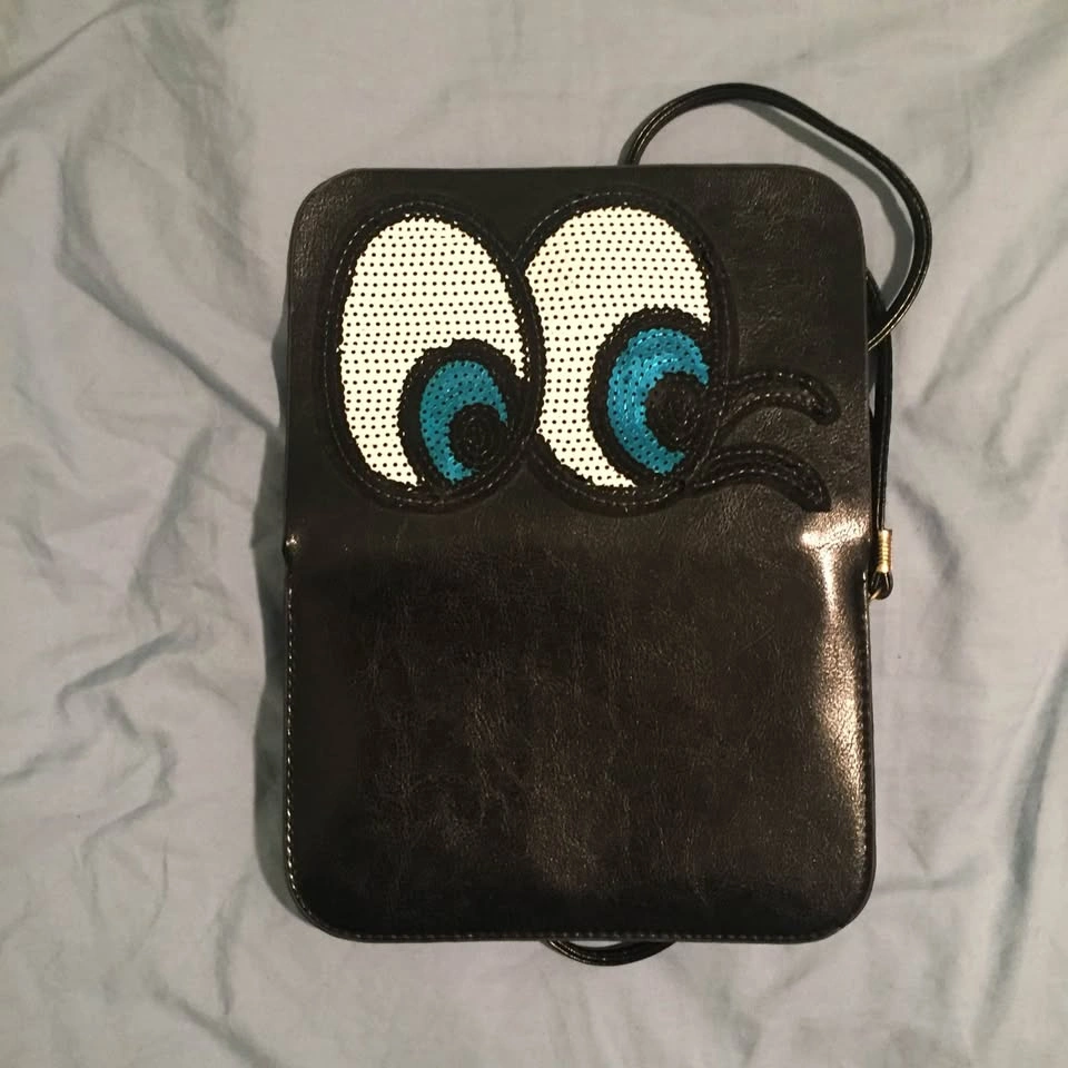 Sequins Big Eye Envelope Cross-Body Clutch Bag - photo 2