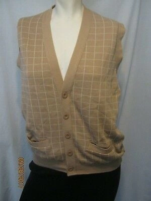 American Apparel AA Unisex Knit Long Grid Sweater Buttonup Vest - photo 3