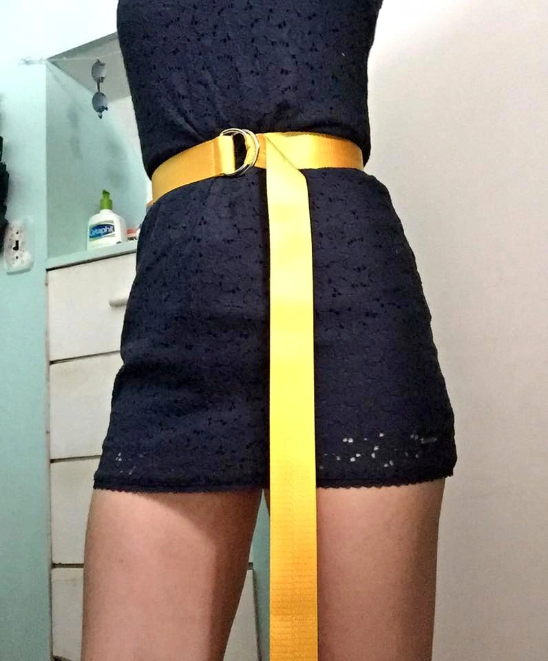Yellow D-Ring Belt