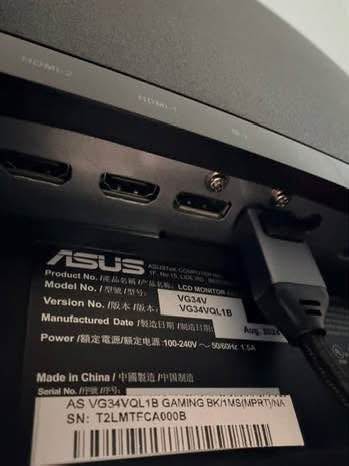 ASUS TUF 34" Curved HDR Gaming Monitor - photo 5