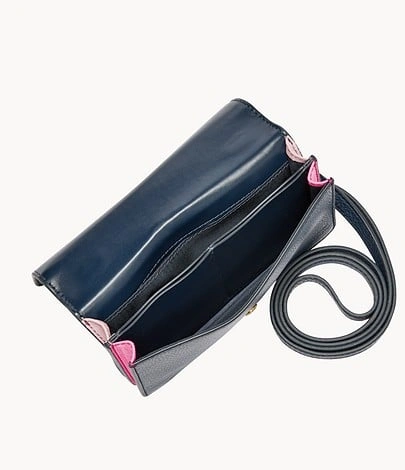 Colour block Navy Blue + Hot Pink Side Bag - photo 2