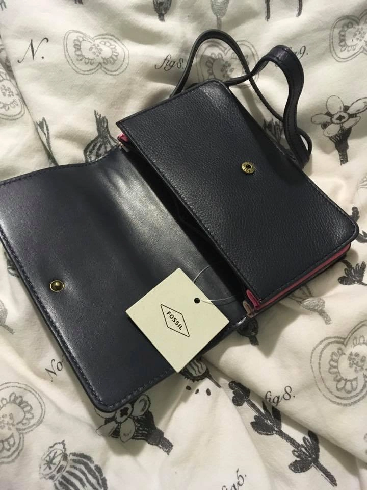 Colour block Navy Blue + Hot Pink Side Bag - photo 5