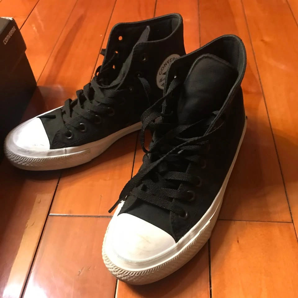CONVERSE CHUCK TAYLOR II HI TOP BLACK/WHITE/WHITE W8 M6.5 - photo 5