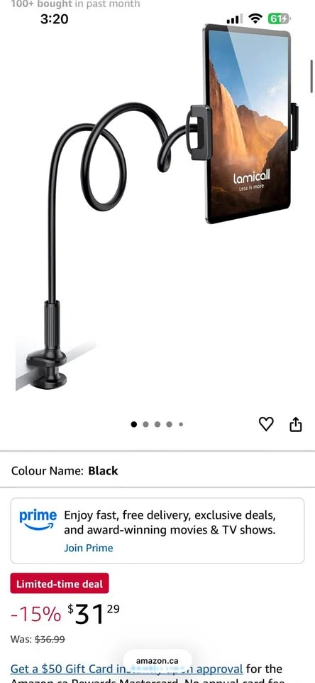 Lamicall Gooseneck Tablet Holder