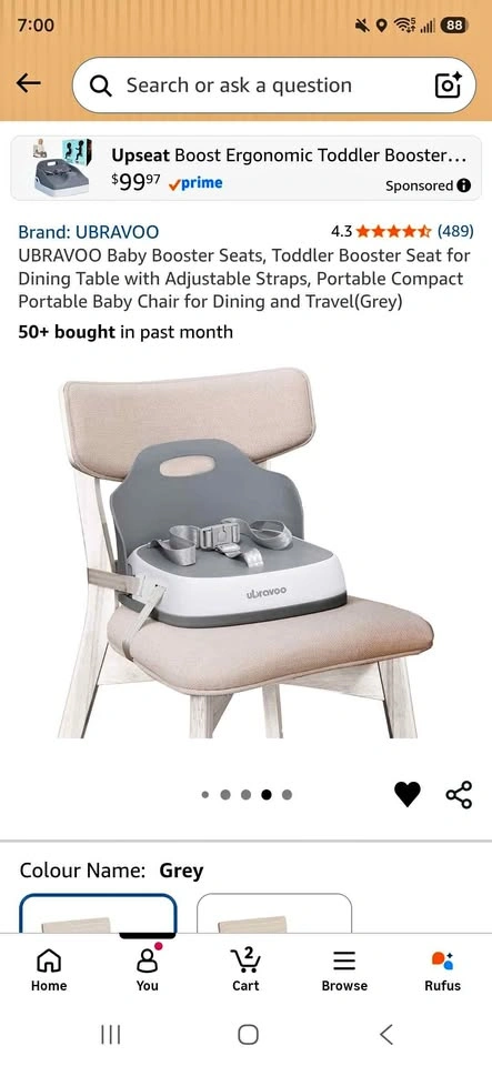 Toddler Booster Seat for Dining Table **NEW**