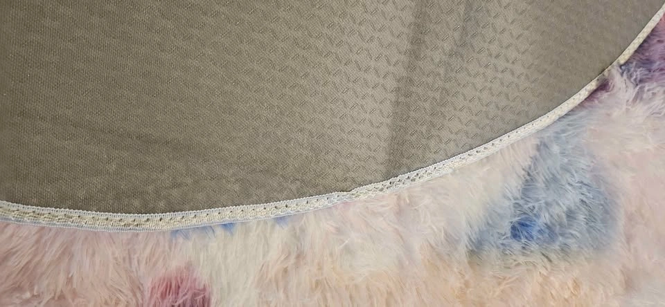 Fluffy Rainbow Round Rug - photo 2