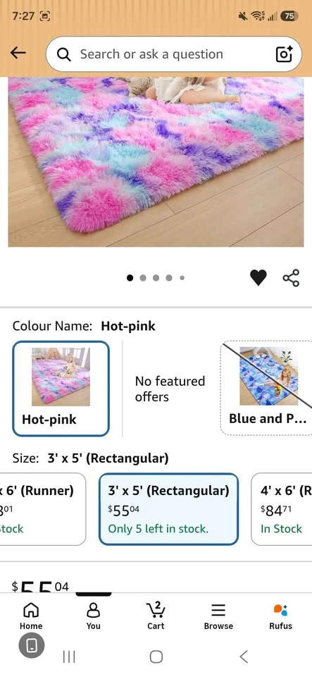Soft Rainbow Area Rug - photo 4