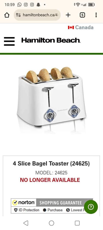 Hamilton Beach toaster