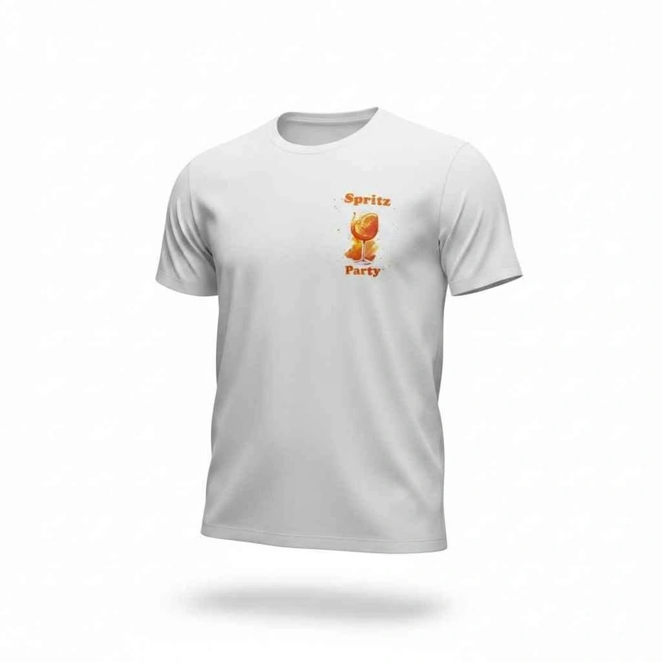 White Cotton Graphic T-Shirts - Spritz & Gin Tonic Designs