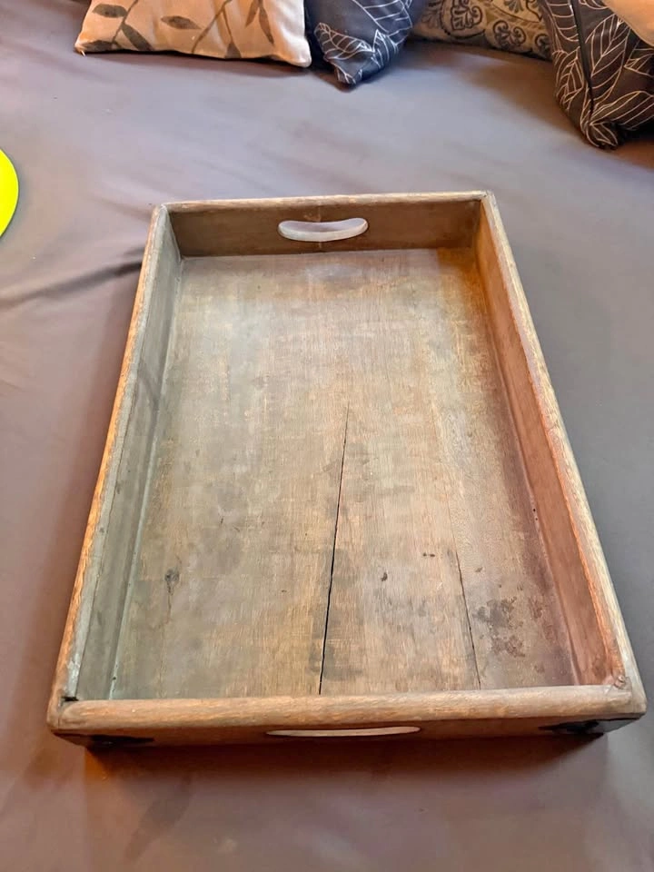 Vintage wooden serving tray