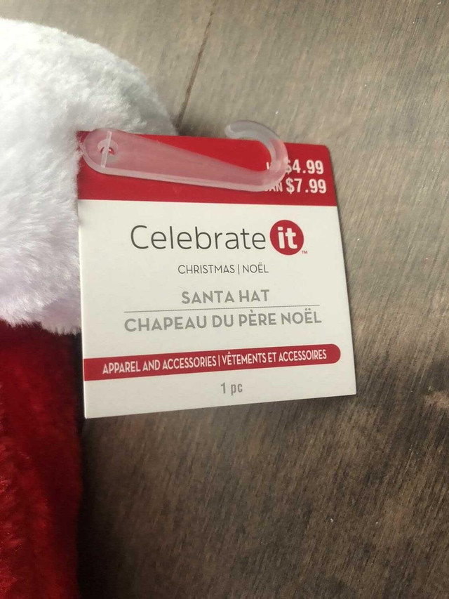 5 Santa Hats Christmas Party Red White *BNWT* - photo 2