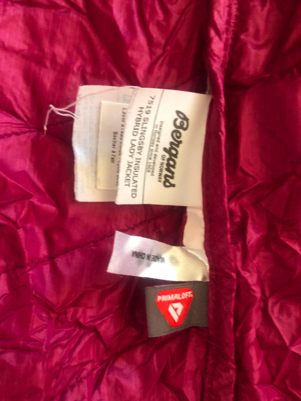 Bergans Slingsby Insulated Jacket Outdoors Lightweight Pink S - photo 3