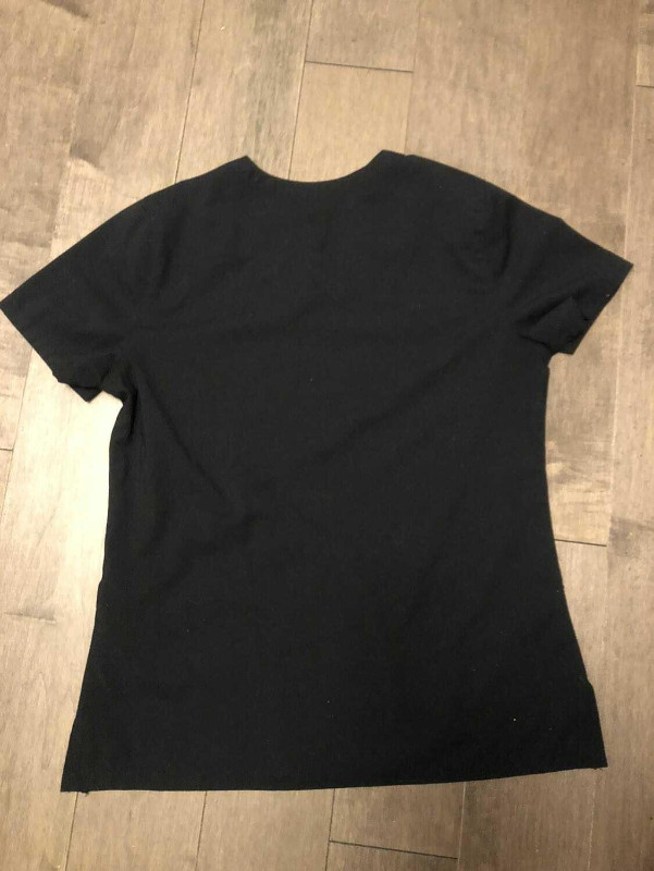 Scrubs Nurse V Neck Woman Black Size M Health Uniform Medical - photo 2