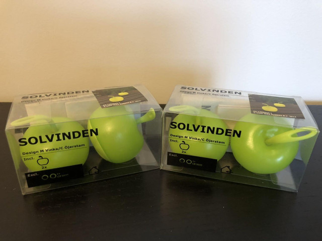 Ikea SOLVINDEN LED Lights Lamps Table Decoration Apple Green