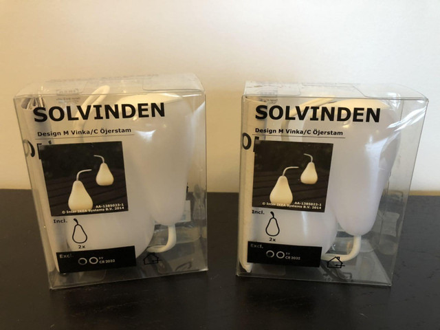 Ikea SOLVINDEN LED Lights Lamps Table Decoration Pear White