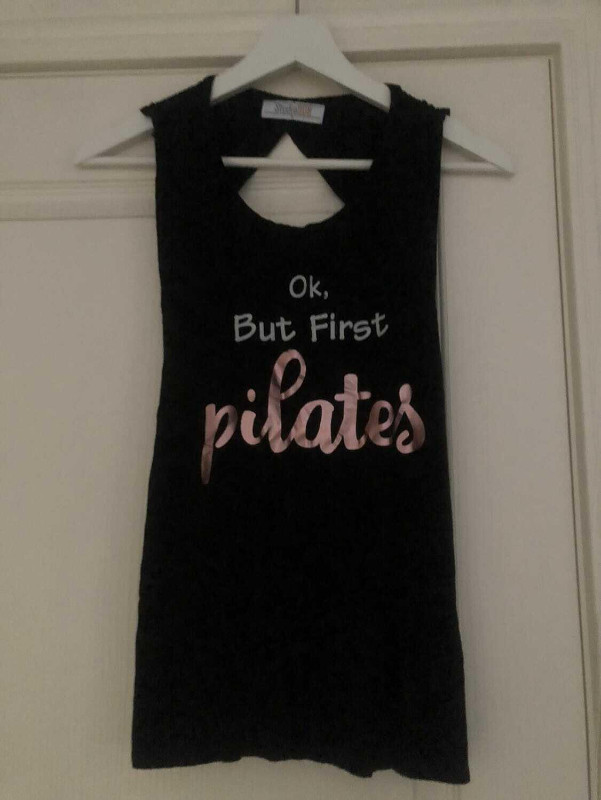Fitness Workout Pilates Yoga Barre Shirt Tank Top Sleeveless