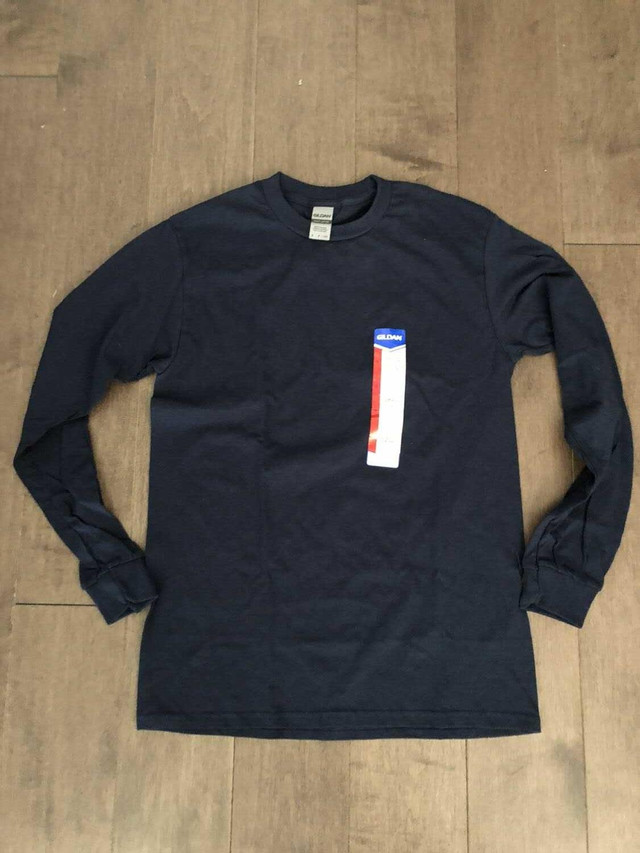 Long Sleeve Shirt Indigo Cotton Adult Sz S BNWT