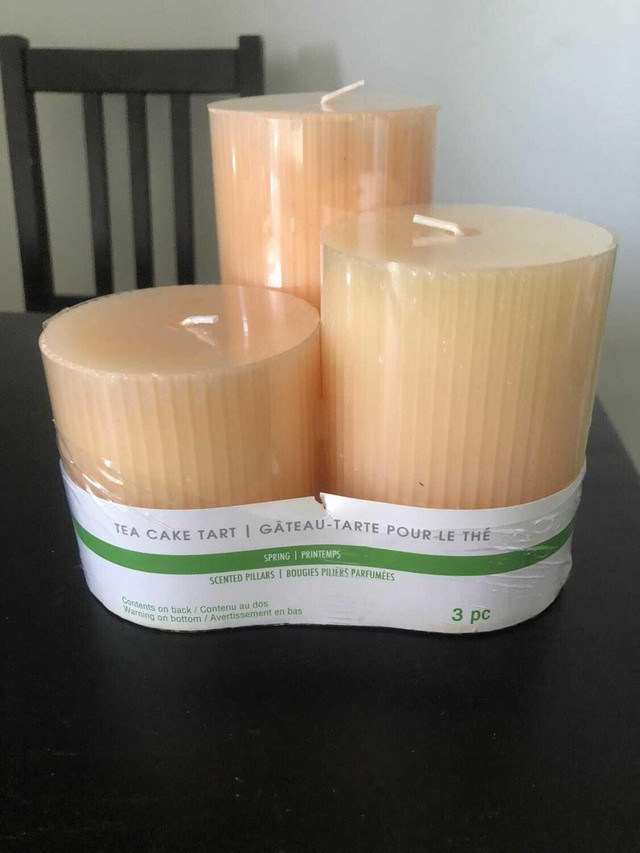 Set of Pillar Candles Blush Pink Decoration BNWT - photo 4