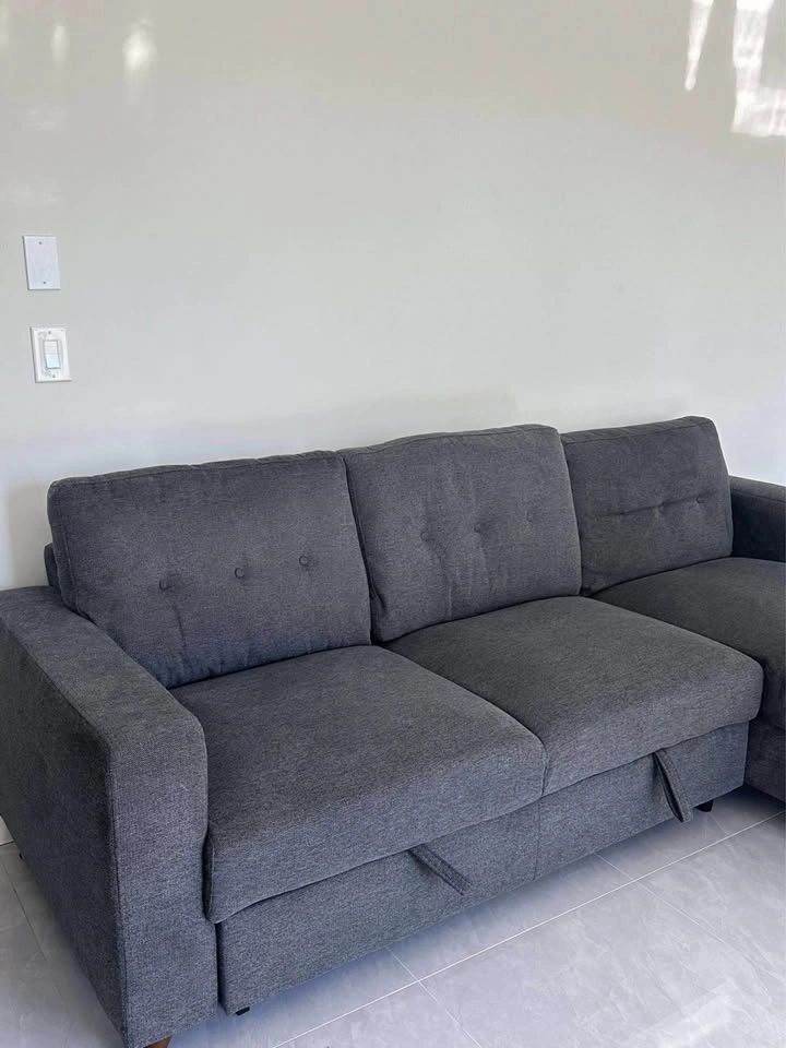 Dark Gray Sectional Sleeper Sofa - photo 5