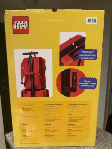 LEGO Carry-on trolley TSA Lock & Backpack Luggage Set Red - photo 3