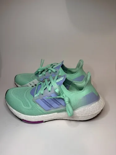 Adidas Women's Ultraboost 22 Pulse Mint Blue Dawn Crystal White - photo 2