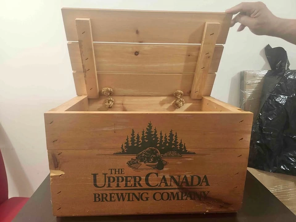 Vintage The Upper Canada Wooden Beer Crate