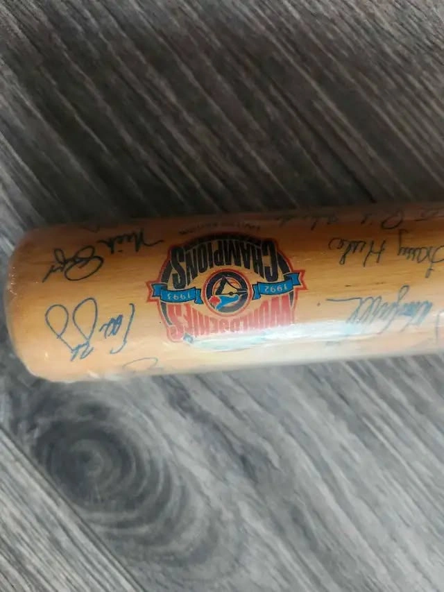 Blue Jays World Series Champions Baseball Bat Souvenir - photo 2
