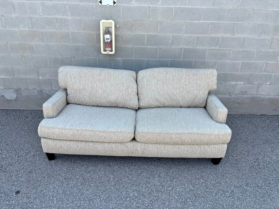 Cream Large Love Seat Sofa - Free Delivery