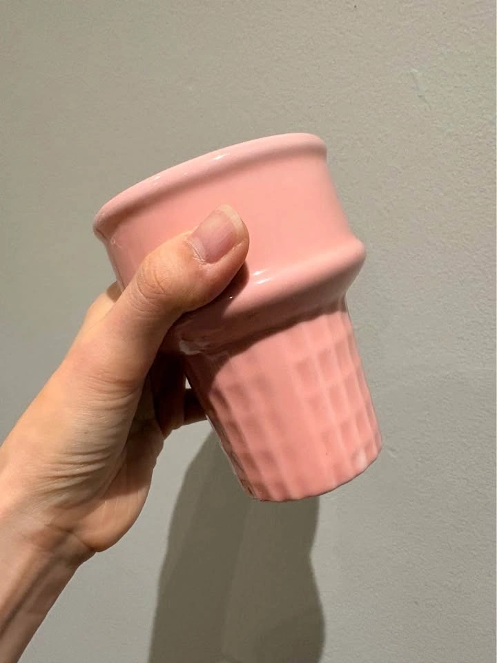 Ceramic Ice Cream Cone Sorbet Cups by The Monkey & The Peddler - photo 4