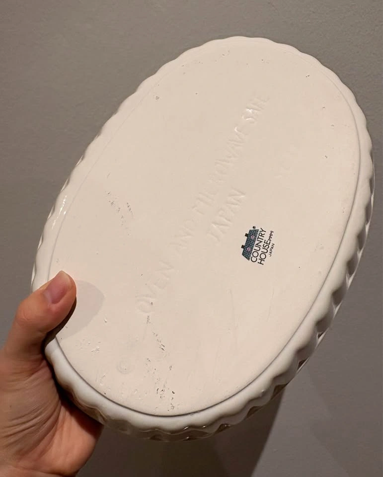 Oval Casserole Dish in Country House Pattern Japan - photo 3