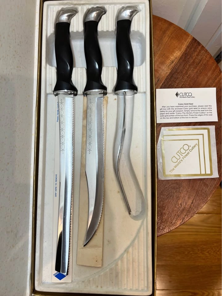 Cutco 3-Piece Carving & Slicer Set in Original Gold Seal Box - photo 4