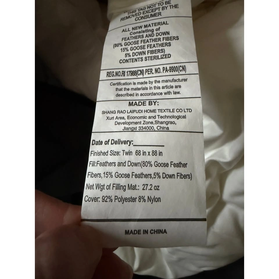 Unikome Twin Ultra Soft Lightweight Goose Down Feather Comforter - photo 5